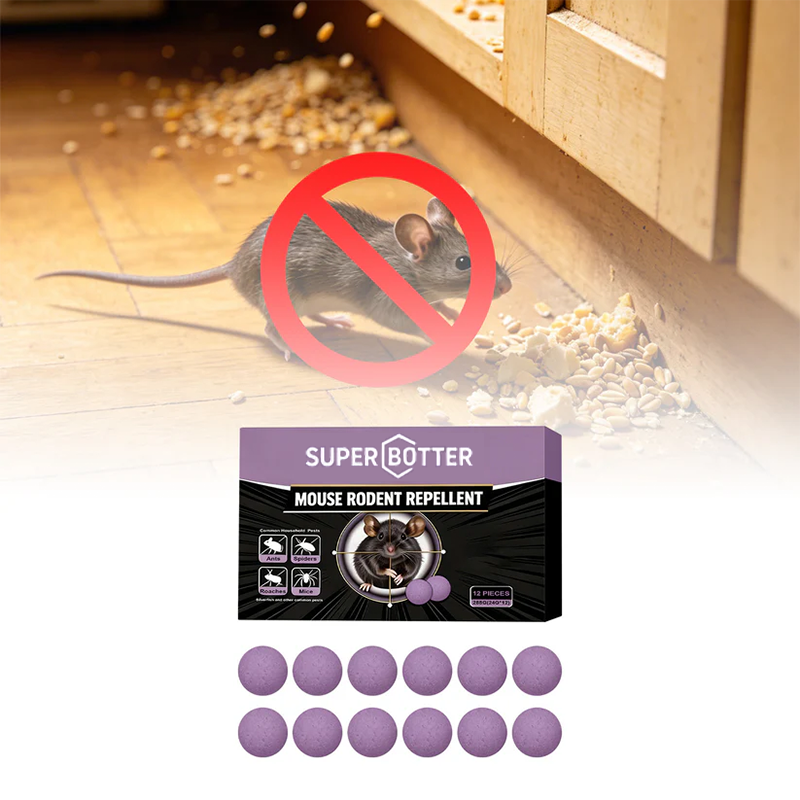 🐭 Natural Pest Repellent Balls (12-Pack) | Mouse, Ant, Spider & Roach Deterrent for Home, Garage & Kitchen-EQ