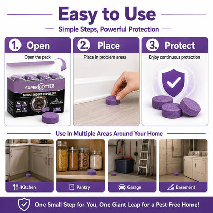🐭 Natural Pest Repellent Balls (12-Pack) | Mouse, Ant, Spider & Roach Deterrent for Home, Garage & Kitchen-EQ