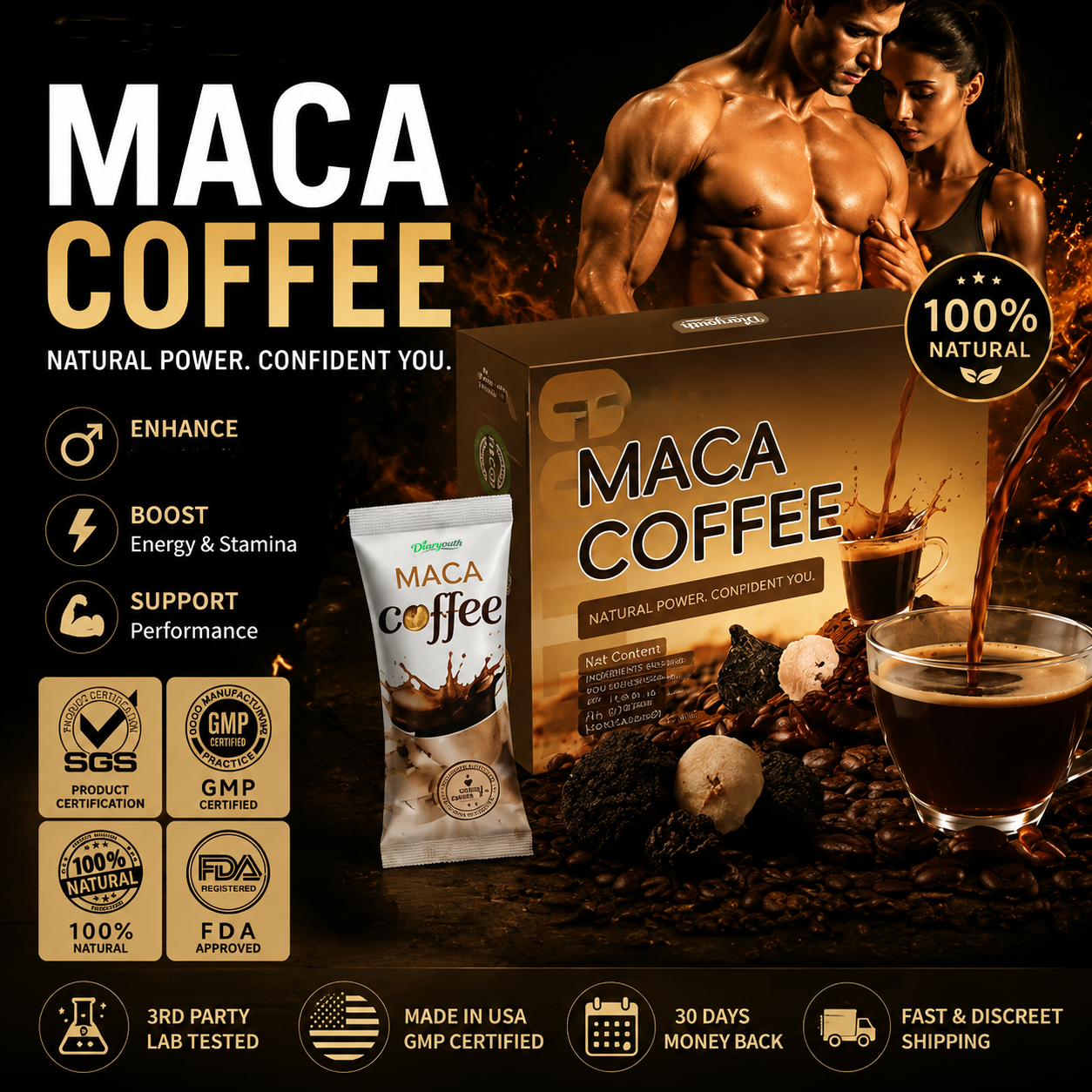 🔥🔥Diaryouth Alpha Fusion Premium Maca Coffee-EV