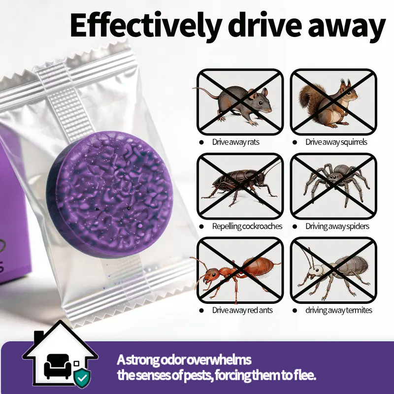 🐭 Natural Pest Repellent Balls (12-Pack) | Mouse, Ant, Spider & Roach Deterrent for Home, Garage & Kitchen-EQ