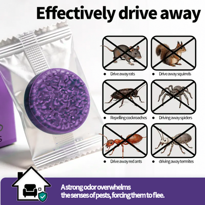 🐭 Natural Pest Repellent Balls (12-Pack) | Mouse, Ant, Spider & Roach Deterrent for Home, Garage & Kitchen-EQ