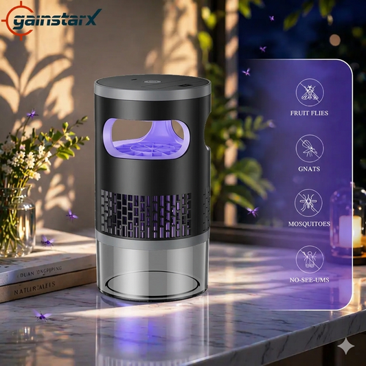 🔥Indoor Insect Trap with Light and Suction Non Zapper Flying Bug Catcher for Mosquitoes Fruit Flies Gnats and Moths for Home Use🎁-JKL