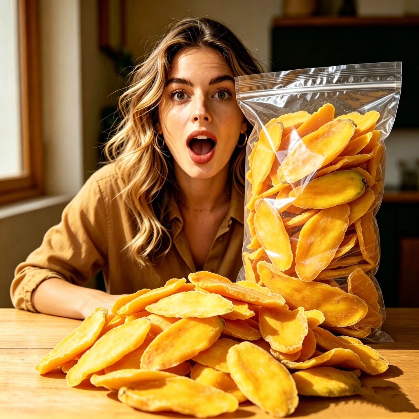 🔥 Pure, Clean, and Guilt-Free. 🌿The Thick-Cut Premium Mango Snack Your Body Will Thank You For.🥭-BP