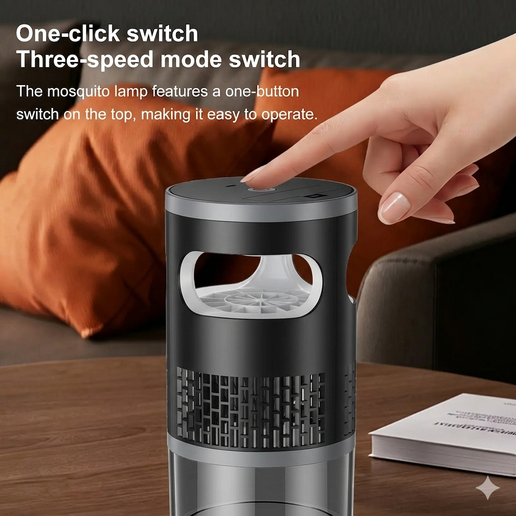 🔥Indoor Insect Trap with Light and Suction Non Zapper Flying Bug Catcher for Mosquitoes Fruit Flies Gnats and Moths for Home Use🎁-JKL