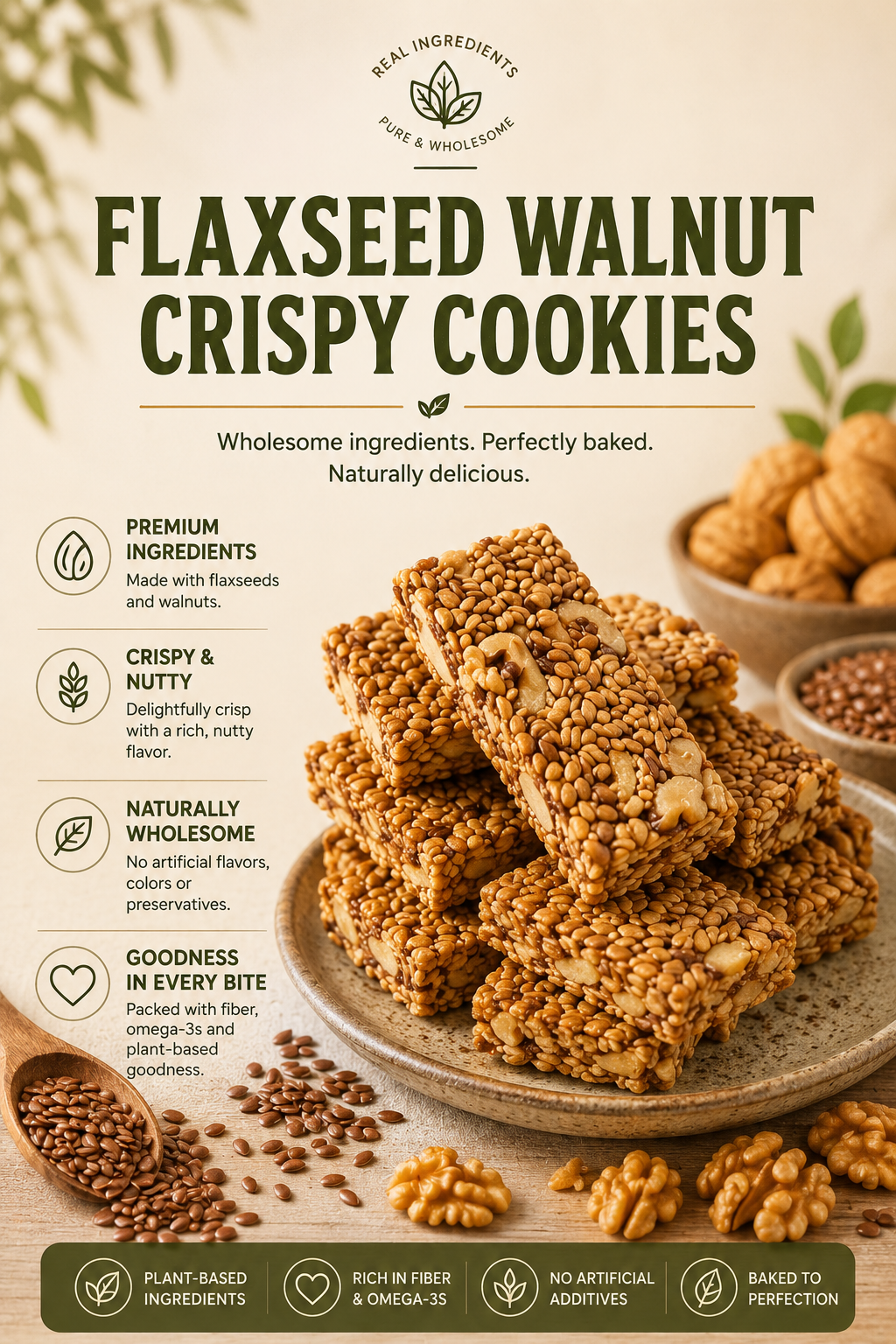 🔥🔥Premium Flaxseed & Whole Walnut Cellular Energy Bites-EV1