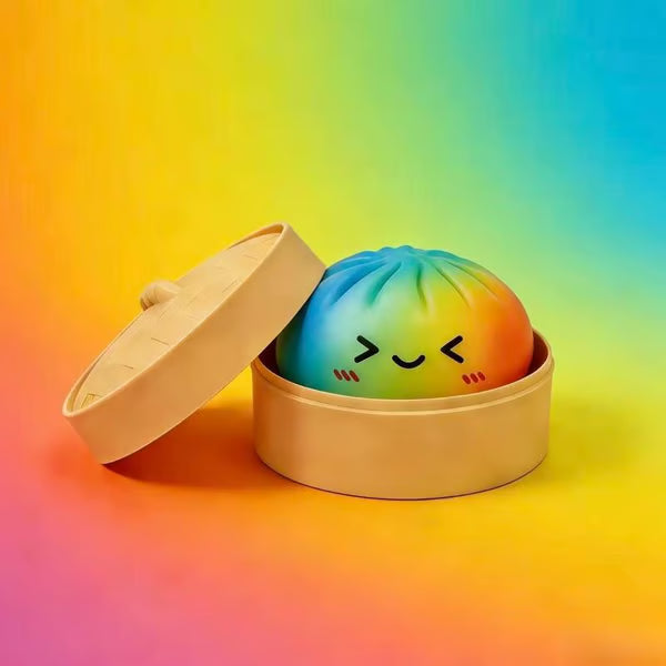 🔥🏆Only $54.99—last day of the sale! Emoji Dumpling Plush Toys—5-Pack Blind Box, Mysecret Bun Finger Toy-JKL