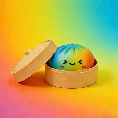 🔥🏆Only $54.99—last day of the sale! Emoji Dumpling Plush Toys—5-Pack Blind Box, Mysecret Bun Finger Toy-JKL