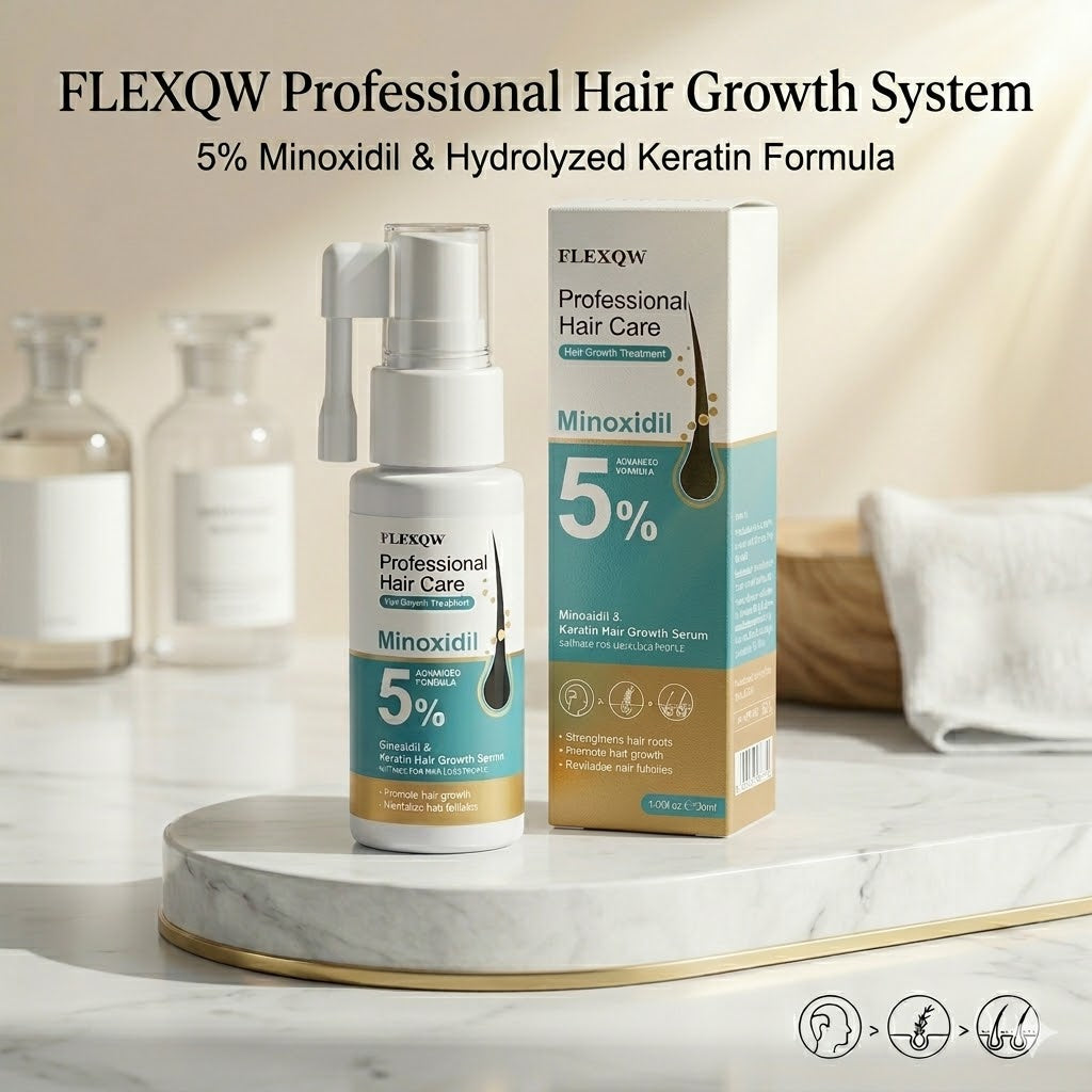 🌿 Minoxidil Keratin Hair Spray 🌱 Herbal Formula ✨ Healthy Hair Care for the Whole Family-EQ