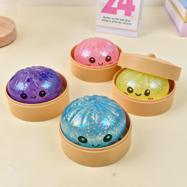 🔥🏆Only $54.99—last day of the sale! Emoji Dumpling Plush Toys—5-Pack Blind Box, Mysecret Bun Finger Toy-JKL