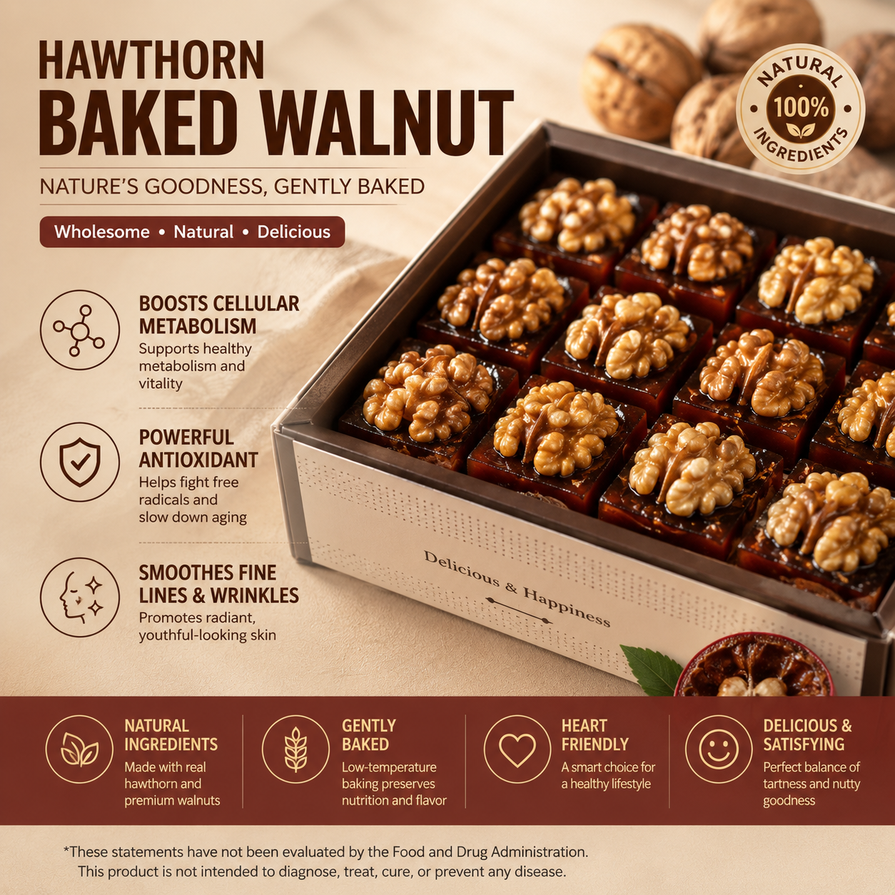 🔥Premium Hawthorn & Wild Walnut Anti-Aging Cellular Crisps-EV