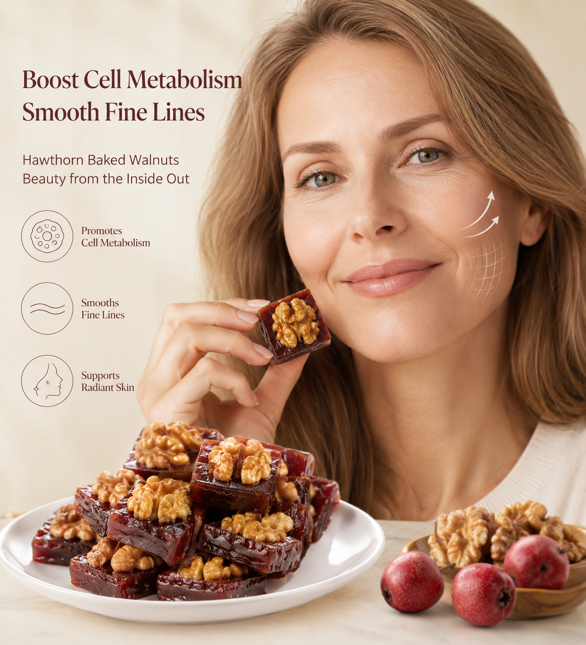🔥Premium Hawthorn & Wild Walnut Anti-Aging Cellular Crisps-EV