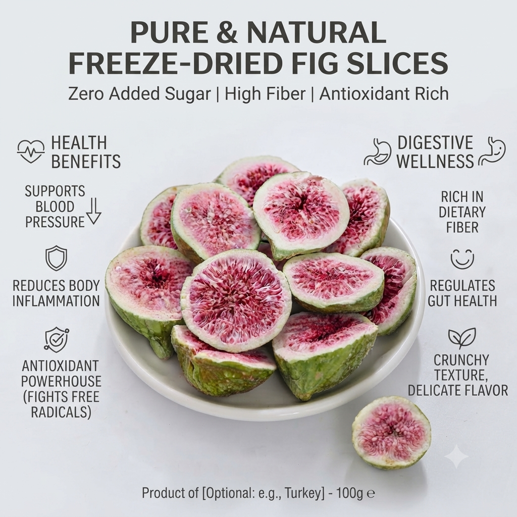 🔥🔥Pure All-Natural Fig Slices: Blood Pressure & Cellular Antioxidant Defense-EV1