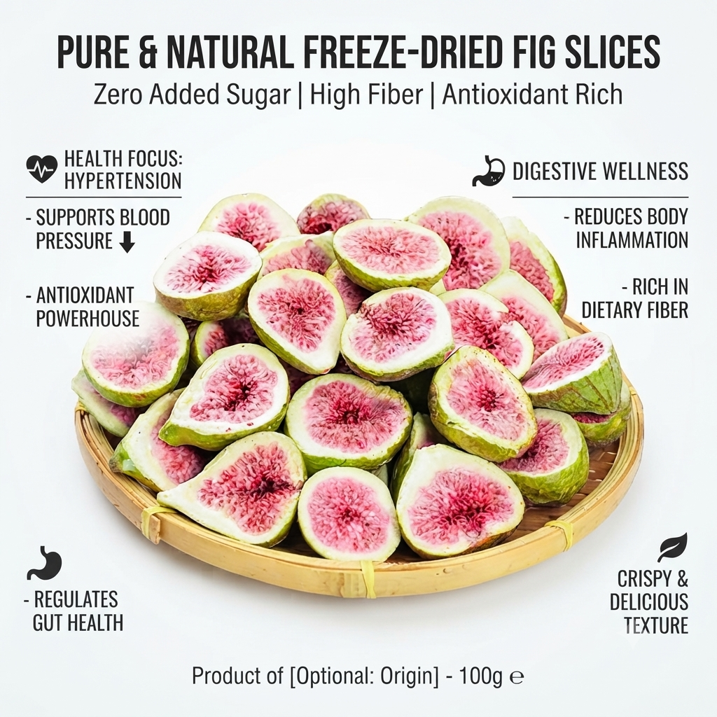 🔥🔥Pure All-Natural Fig Slices: Blood Pressure & Cellular Antioxidant Defense-EV1