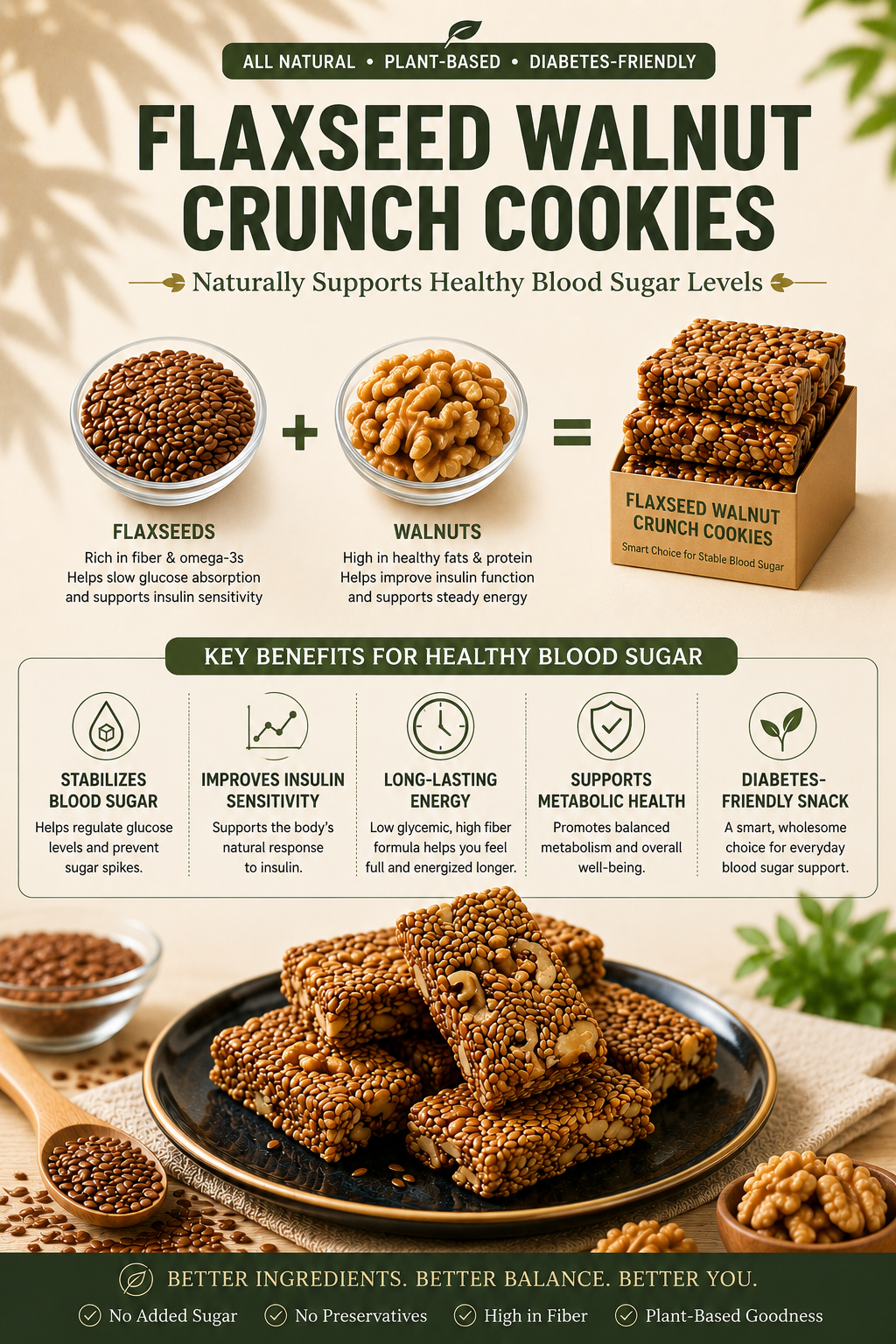 🔥🔥Premium Flaxseed & Whole Walnut Cellular Energy Bites-EV1