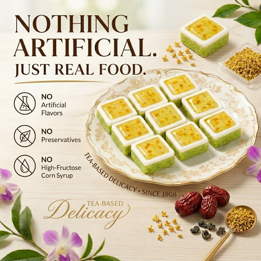 🌿 No Sugar • No Oil • Dendrobium & Mulberry Leaf Cake-EQ