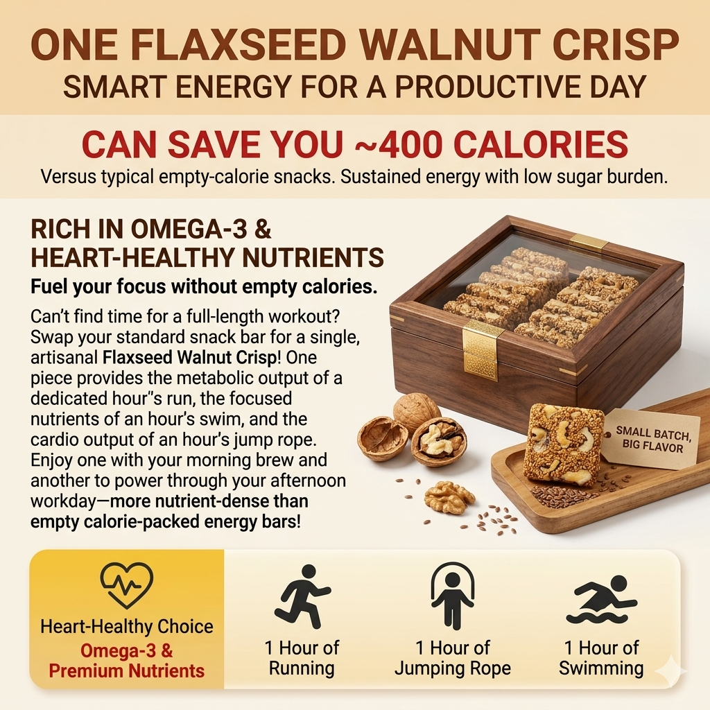 🔥🔥Premium Flaxseed & Whole Walnut Cellular Energy Bites-EV
