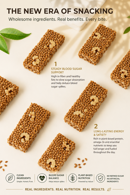 🔥🔥Premium Flaxseed & Whole Walnut Cellular Energy Bites-EV1
